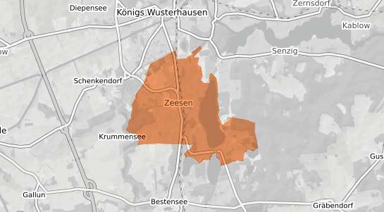 Mietspiegelkarte K&ouml;nigs Wusterhausen Zeesen